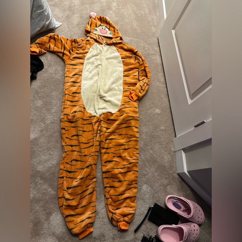 Tigger onesie adult size